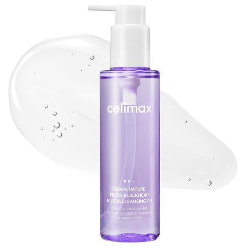 celimax Derma Nature Fresh Blackhead Jojoba Cleansing Oil | Light & Non-Greasy Daily Makeup Remover, Facial Cleanser, Clogged Pore & Blackheads Removal, 150ml