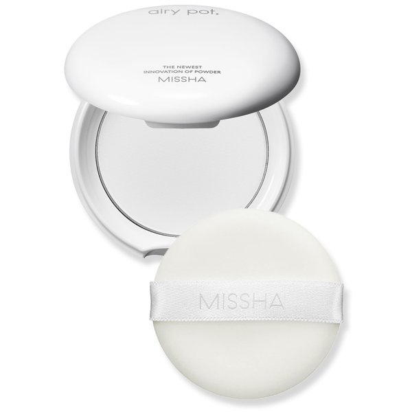 MISSHA Airy Pot Pressed Translucent Powder Pact 5g I Make Up Finishing Setting Powder For a Natural Matte Finish