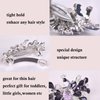 Sankuwen Peacock Rhinestone Hairpin Luxury Crystal Hair Barrette Clip(Purple)