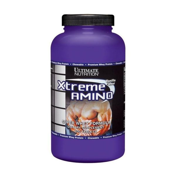 Ultimate Nutrition Xtreme Amino Dietary Supplement, Whey Protein Concentrate, Amino Acid Profile for Muscle Gainer, 330 Flavored Chewable Tablets