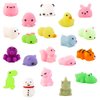 HengKe 20 Pieces Kawaii Mochi Animal Squishies Stress Relief Mochi Squeeze Toys Birthday Gifts Classroom Prize Party Favors Easter Event Goodie Bag Stuffers Fillers for Boys and Girls Random
