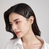 Dofash 100Pcs Bobby Pins Hair Pins Steel Hair Clips 3.5Cm/1.38" Hair Accessories For Girls (Black)
