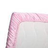Pro Goleem Satin Pack n Play Playard Sheet Great for Baby Hair Soft Silk Feeling 27x39 Inch Fitted Portable Mini Crib Sheet Playard Mattress Cover for Girls Pink
