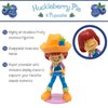 Boss Fight Studio Strawberry Shortcake Huckleberry Pie with Pupcake, Collectible Action Figure – Highly Articulated Fruity Scented Figurine with Accessories, Interchangeable Parts, and Stand – 1:12
