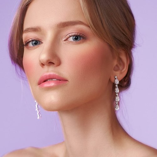 LUXAZA 2Pcs Cream Blush Highlighter Makeup Stick Makeup Set for Girls and Women #T Cherry Blush