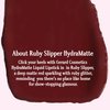 Gerard Cosmetics HydraMatte Liquid Lipstick Ruby Slipper | Deep Red Lipstick with Glitter | Matte Finish | Long Lasting and Non-Drying | Super Pigmented Fully Opaque Lip Color
