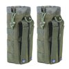 Upgraded Tactical Drawstring Molle Water Bottle Holder Tactical Pouches (Army Green)