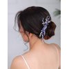 Denifery Blue Bridal Hair Comb Sapphire Blue Crystal Hair Comb Wedding Navy Blue Rhinestone Royal Blue Hair Comb Wedding Hair Piece for Women and Girls