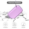 Roseliya Hard Carrying Case for RG35XX H Retro Handheld Game Console, Game Travel Storage Holder with Mesh pocket and Accessory Pockets for TF/MicroSD Card, USB Cable- Box Only (Purple)