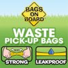 Bags on Board Dog Poop Bags | Strong, Leak Proof Dog Waste Bags | 9 x14 Inches, 140 Assorted Color Bags, Rainbow, (Model: 3203940044)