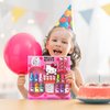 Townley Girl Hello Kitty Water-Based Nail Polish Set, Peel-Off Set with Glittery & Opaque Colors and Nail Accessories for Girls Kids, Perfect for Dress Up, Parties & Makeovers Ages 3