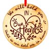 PETCEE Christmas in Heaven Ornaments 3" Memorial Christmas Ornaments,We Will Hold You in Our Hearts Until We Can Hold You in Heaven Christmas Trees Ornaments Decorations Sympathy Gifts