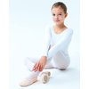 Finihen Girls Leotard Basic Long Sleeve Ballet Dance Leotard White 2-4yrs