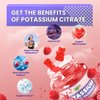 Potassium Citrate Supplement 2000mg,Potassium Citrate Gummies for Men & Women,Support Muscle &Immune, Vegan, Gluten Free, Sugar Free,Raspberry Flavor,60 Count(Pack of 1