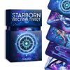 OMNITO Original Starborn Arcana 78 Tarot Card Set, Unique Borderless Deck, Fortune Telling Cards, Classic Meanings with Guide Book for Beginners and Pro
