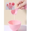 Face Mask Mixing Bowl Set +50pcs Cotton Pads, Plastic 6 in 1 DIY Facemask Mixing Tools Kit with Mask Bowl Stick Spatula Measuring Cup & Mask Brushes (Purple)