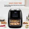 Hoqqf Dehydrator Racks Compatible with 6qt Chefman Caynel and Power Air Fryer Oven