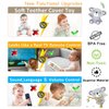 KOESMG Baby TV Remote Control Toy with Soft Silicone Teether Cover, Musical Realistic Play Remote Toy with Light and Sound, 3 Language Educational Learning Toy for 6M+ Boy and Girls
