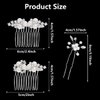 VMila Wedding Pearl Hair Comb Wedding Hair Comb Bridal Hair Accessories Pearl Flower Hair Accessories For Women Girls Wedding Hair Accessories (Pearls)