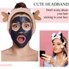 Jutom 6 Pieces Animal Themed Spa Headband Cute Makeup Headband Lovely Ears Hair Band for Washing Face Elastic Cosmetic Head Wrap for Women Lady, 6 Styles