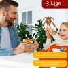 Forest & Twelfth Jungle Animal Toys Small – Transforming Action Figure – Changes from a Detailed Animal Toy to a Unique Robot Toy in Seconds – Great Gift for Both Girls and Boys (4" Lion)