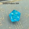 Meokkaebi Roll of Fate D20 Dice Set – All Natural 20 or All Natural 1 – Perfect for D&D Players Seeking Epic Wins or Failures (Blue)