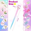8 Pieces Hair Clips for Girls, Animal Straight Rainbow Hair Extensions for Kids, Little Girl Hair Clips Accessories for Girls Toddler Kids Ponytails