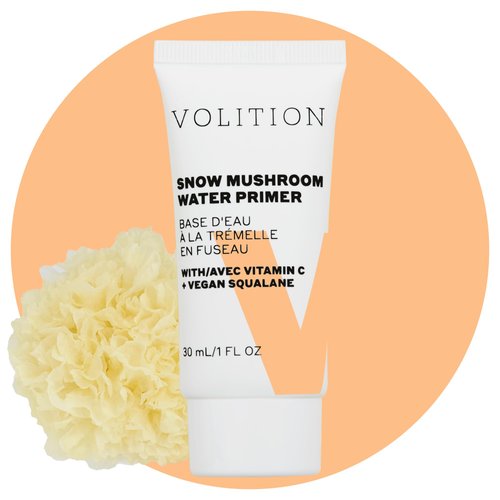 Volition Beauty Snow Mushroom Water Primer with Vitamin C + Vegan Squalane | Silicone-Free Formula to Mattify, Blur & Smooth | Visibly Minimizes Lines, Wrinkles & Pores