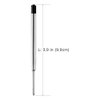 ChaoQ,Black Ink Refills (6pcs), Replaceable Ballpoint Pen Refills, 1mm Medium Tip - Black