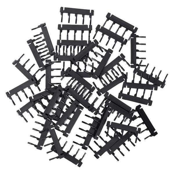 C-shaped Buckle for 2nd Generation 6D Hair Extensions Machine, Human Hair No-Trace Hair Extensions Kit Tool (40pcs)
