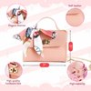 Girl Toys 36Pcs Girl Wallet,Little Girl Cosmetics, Girl Princess Toys Include Handbag, Wallet, Mobile Phone, Key,Children's Birthday Gift, Suitable for Girls Over 3 4 5 6 7 8 Years Old (Cosmetic Bag)