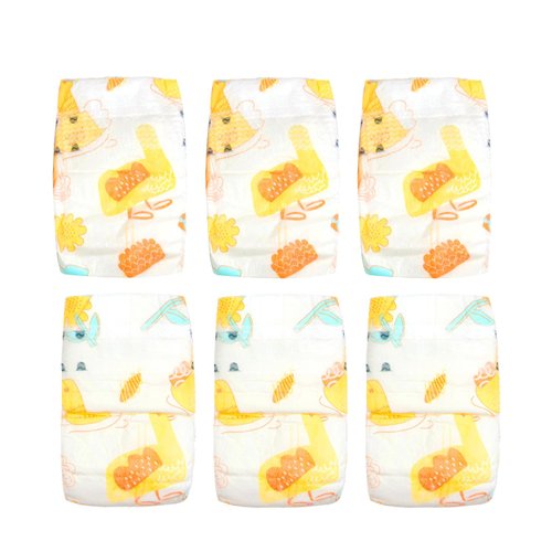 Reborn Baby Dolls Diaper 6 Pieces Duckling Diaper Fit 17-22 inch Newborn Reborn Baby Doll