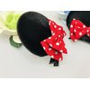 Double Bows Red Pink Polka Dots Hair Clips Costume Accessories: M23 (MC 2 Bows)