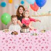4 Pack Cat Tablecloth Paw Print Tablecloth Cat Themed Table Cover Cute Cats Plastic Tablecover Bone Sign Table Cloth Cat Party Supplies Cat Birthday Decorations Kitty Theme Birthday Decor 86 x 51 Inch