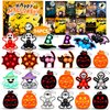 Halloween Party Favors for Kids 24 PCS Halloween Pop Fidget its Keychain,Halloween Toys Treats for Kids,Halloween Goodie Bag Stuffers,Halloween Classroom Prizes,Halloween Fidget Toys