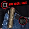 GearLight TAC LED Flashlight Pack - 2 Super Bright, Compact Tactical Flashlights with High Lumens for Outdoor Activity & Emergency Use - Gifts for Men & Women - Desert Tan