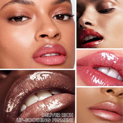 Maxzitank Nude Brown Lip Gloss Lip Plumper Gloss Tinted Glitter Lipgloss Teens Moisturizing High Shine And Vegan Plumping Lip Gloss For Women Girls Long-Lasting Dry Lip Care (02# Nude Brown)