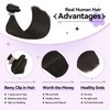 Ukira Brown Clip in Hair Extensions Real Human Hair, 18 Inch 70g 7pcs Dark Brown Hair Extensions Clip ins for Women, Ntural Straight Remy Human Hair Extensions Brown Hair Extensions
