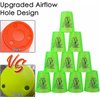 SEISSO Stack Cups, Stacking Cup Set Classic Stack Training Game Toys for Boys Girls Kids Stacking Cups (12 Pack Green)