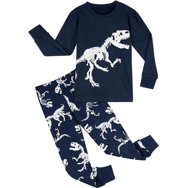 A&J DESIGN Kids Black Pajamas Boys Long Sleeve Shirt Toddler Girls Solid Color Cotton Pjs 4T