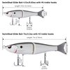 Bassdash SwimShad Glide Baits Jointed Swimbait Bass Pike Salmon Trout Muskie Fishing Lure