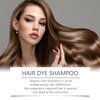 Bupposes Natural Black Hair Color Shampoo for Dark Hair, Hair Dye Shampoo Instant 3 in 1, Hair Dye Shampoo, Hair Instant Dye Shampoo for Men & Women (brack1PCS)
