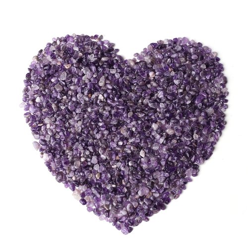 LAIDANLA Amethyst Crushed Stone Crystal Chips Bulk Natural Gemstones Healing Reiki Crystals Mini Quartz Vase Filler Aquarium Gravel 100g