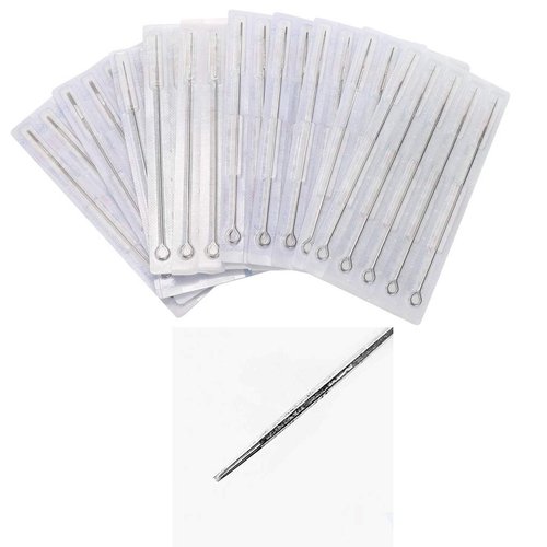 Tattoo Needles,New Star Tattoo Disposable Sterilized Premium Quality 7RL Tattoo Needles 7 Round Liner #12 Standard Disposable & Sterilized Tattoo Lining Needles 50pcs 1207RL Tattoo Needles(7RL)