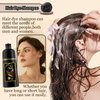 DWDiWen Black Hair Dye Shampoo 3 in 1 for Women & Men,Gray Hair Highly Coverage Deep Cleaning Hair Color Shampoo,Oil Control Long Lasting Moisturizing Hair Dye Shampoo
