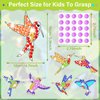 Qyeahkj 7pcs Spring Hummingbirds Arts and Crafts Suncatchers Big Gem Diamond Painting for Kids DIY Arts Crafts for Kids Ages 6-8, 8-12 Birds Stained Glass Gifts Exchange for Home School Window Decor