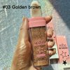 MAEPEOR Highlighter Powder Stick 6 Colors Shimmer Not-sticky Brighten Highlighter Powder Stick Natural Sparkle Glitter Highlighter Makeup Cosmetic for Lip Face Body Makeup (03 Golden Brown)