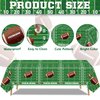 Inspireyee Football Tablecloths, 4 Pack Football Table Cover, Rectangular Game Day Table Cover Football Field for Footbal Decorations, Tailgate Football Party, Football Party (Football-2-zb)