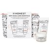 The Honest Company New Mama Care Essentials Gift Set | Hospital Bag Must Haves | Travel Size Nip Balm (0.5 oz), Glow On Body Cream (1 oz), Gotta Glow Face Wash (1.75 fl oz), Reusable Pouch
