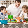 KKQ 100PCS Magnetic Blocks - Building Toys for Boys Girls 3+,Toddler Building Magnet Toy STEM Sensory Game,Christmas Birthday Gifts for Kids Ages 4 5 6 7 8 9